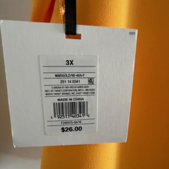 Victoria Beckham for Target Marigold High Neck Scallop Trim Tank 3X - Picture 5 of 6